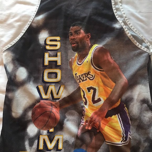 Size Large Starter Los Angeles Lakers Magic Johnson Lakers #32 Showtime Tank - Picture 6 of 6
